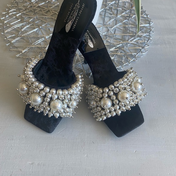 New Free People Jeffrey Campbell Portia Pearl Heels.     Size Us 6 - Picture 4 of 12